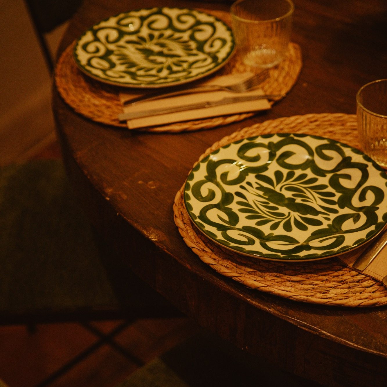 Detalle de la vajilla mexicana artesanal de Casa Milpa.